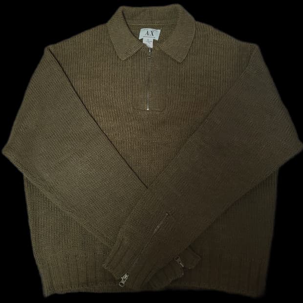 아르마니 익스체인지 빈티지 니트 집업