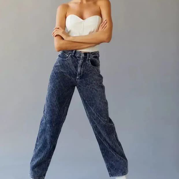 얼반아웃피터스 BDG 하이웨이스트 코듀로이 배기 팬츠 