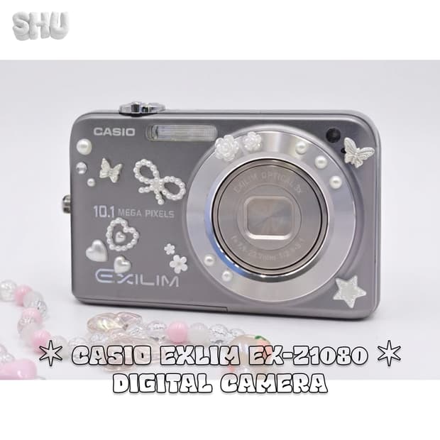 카시오 엑슬림 EX-Z1080 빈티지 디카 디지털 카메라 실버