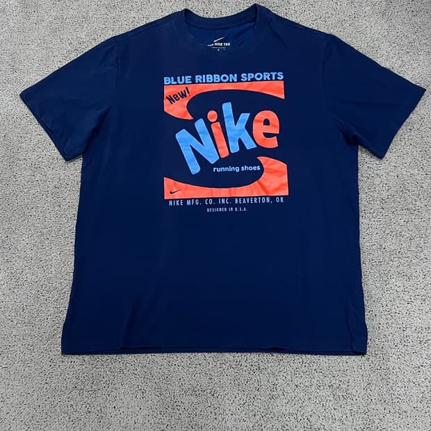 (XL) 나이키 드라이핏 반팔 네이비