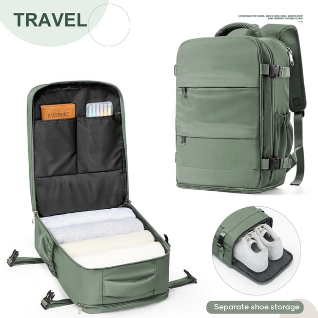 남녀 여행용 백팩 노트북 방수 학생 가방