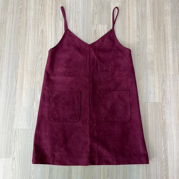 (새상품) 미쏘 스웨이드 뷔스티에 원피스