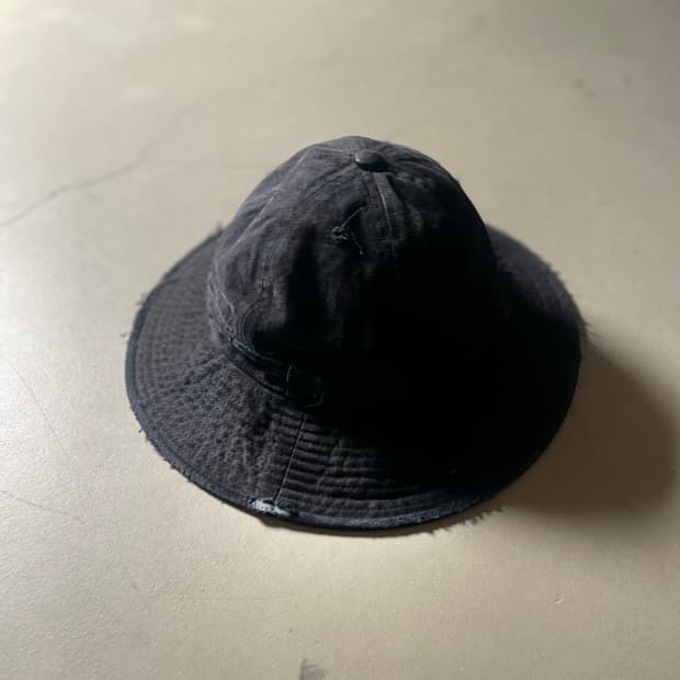 Vintage Black Bucket Hat