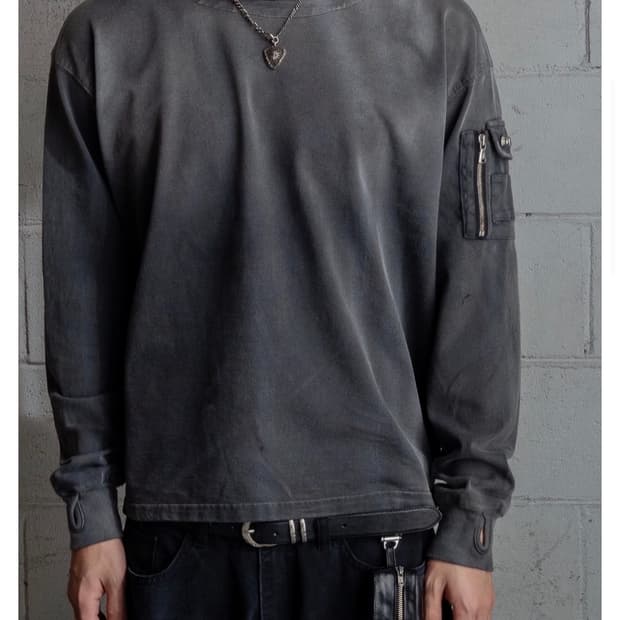 포그서비스 밀리터리 롱슬리브 블랙으로 교환