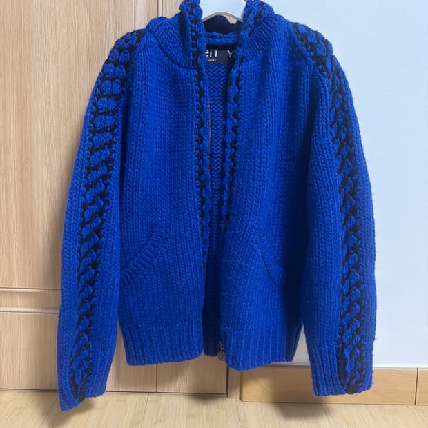 오픈와이와이 니트 후드집업