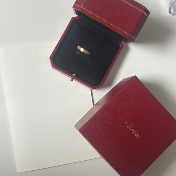 까르띠에 러브링 옐로우골드 56호