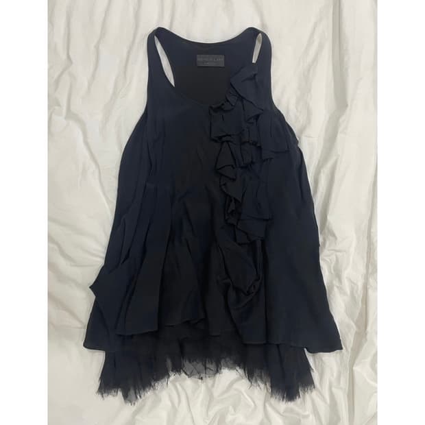 derek lam 프릴 레이스 슬리브리스 원피스 made in italy