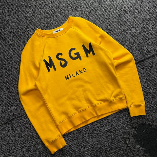 MSGM 밀라노 센터 빅로고 크루넥 맨투맨 3735
