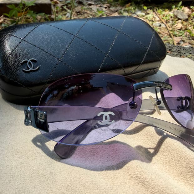 샤넬 Chanel 00's 4037 Rimless Sunglasses 