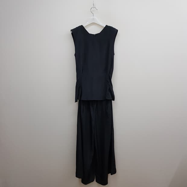 더스토어 2021 슬리브리스 와이드 점프수트 S사이즈