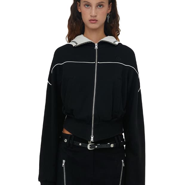 세릭(CERRIC) 테이퍼드 후드 집업