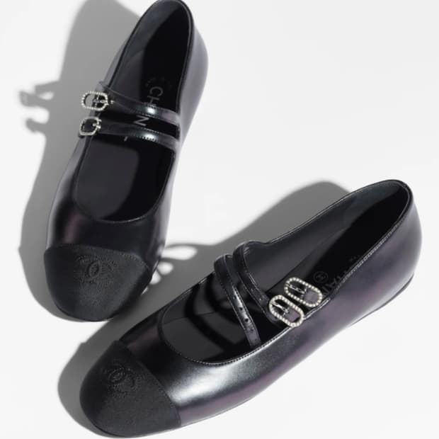 샤넬 메리제인 플랫슈즈 36