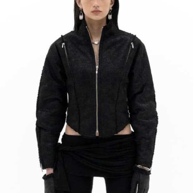 구해요)) 604service 무스탕 자켓