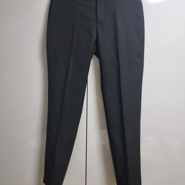 디올 블랙 시그니처 지퍼 디테일 슬랙스 46