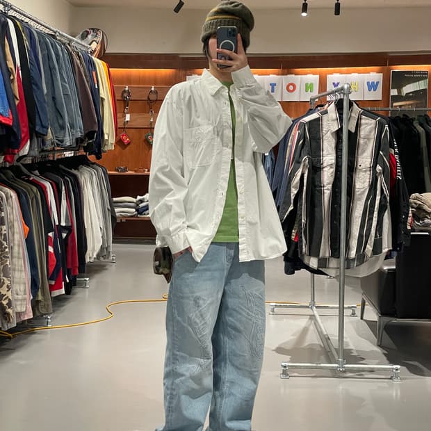 리바이스 코튼 셔츠 (white)