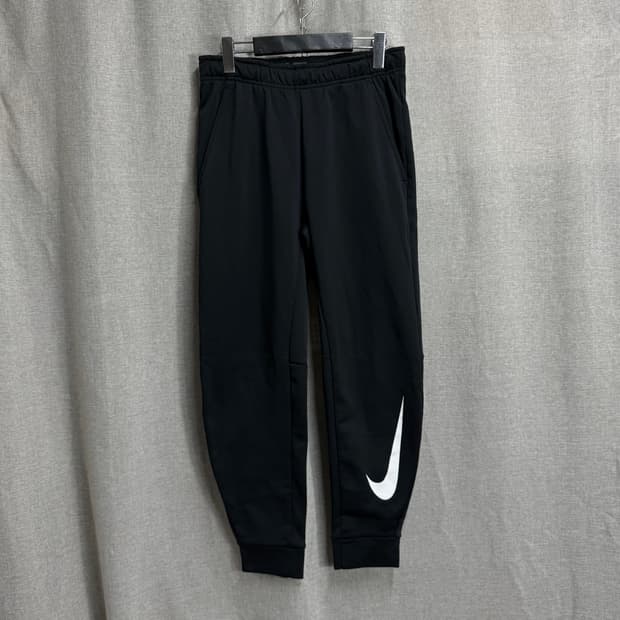 나이키 블랙 트레이닝 기모 조거팬츠 M