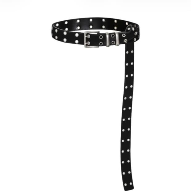 Kamien x MJD DOUBLE HOLE BELT BLACK