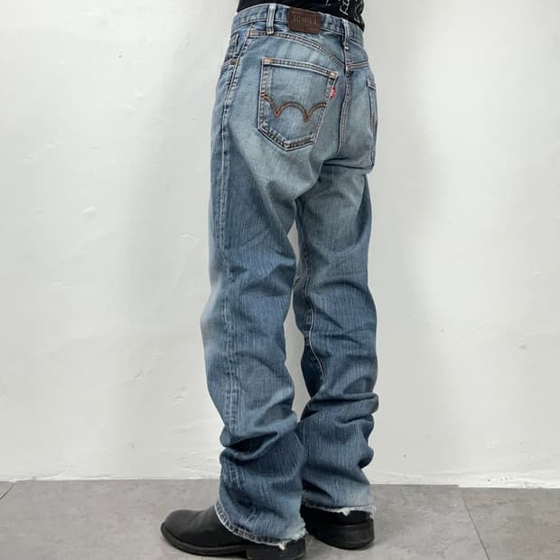 Edwin 503 Heritage Distressed Denim Blue