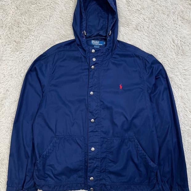 폴로 랄프 로렌 코튼 후드 집업 자켓/#2565