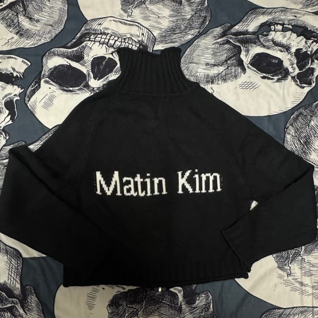 마땡킴 크롭니트집업 S사이즈