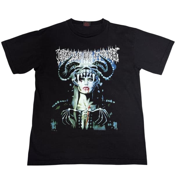 빈티지 00s 크레이들 오브 필스 CRADLE OF FILTH 밴드티 L