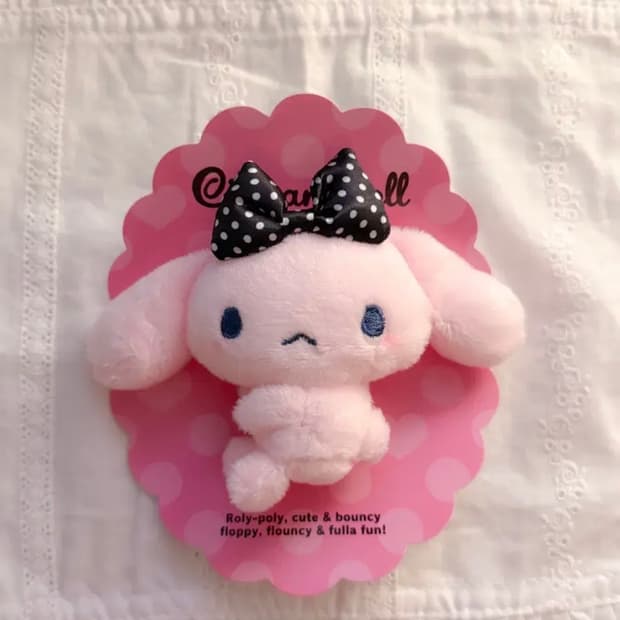 산리오 시나모롤 20주년 핑크 시나모롤 마스코트 브로치