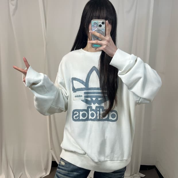 Adidas big trefoil sweatshirt  ⋆ 2XL siz