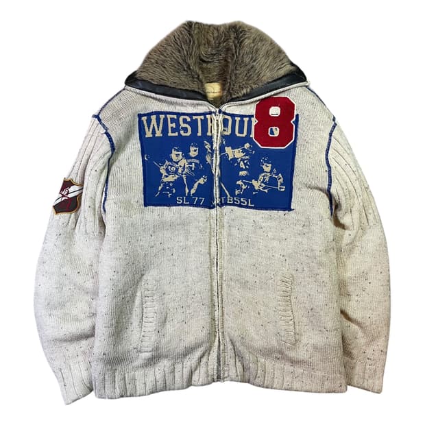 Vintage 빈티지 올드스쿨 울프조 니트 자켓