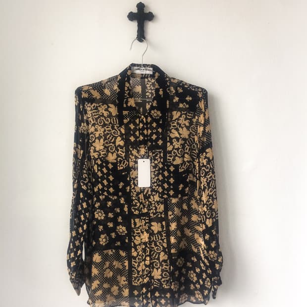 Sonia rykial pattern see through shirt