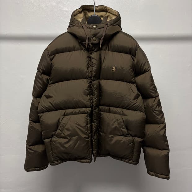폴로 랄프로렌 후디드 푸퍼 패딩
