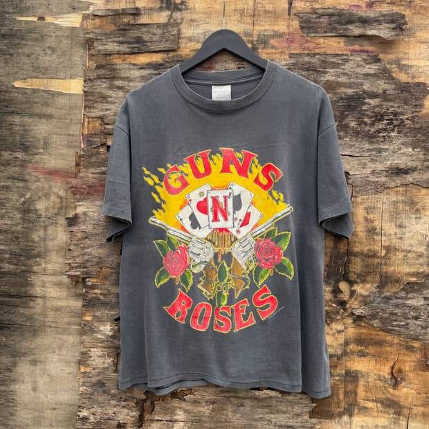 Smoke 빈티지 건즈앤로지스 1991 티셔츠