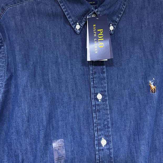 폴로 랄프로렌 25FW 샴브레이 데님셔츠 (진청&멀티포니)