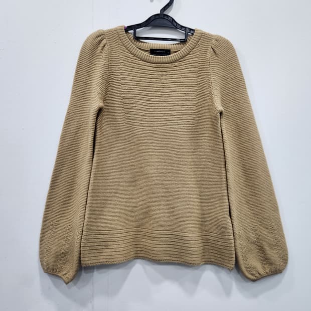 플라밍고 골지 니트 베이지 여성 90~95사이즈