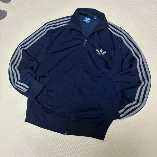 아디다스 파이어버드 네이비 실버 트랙탑 져지 95