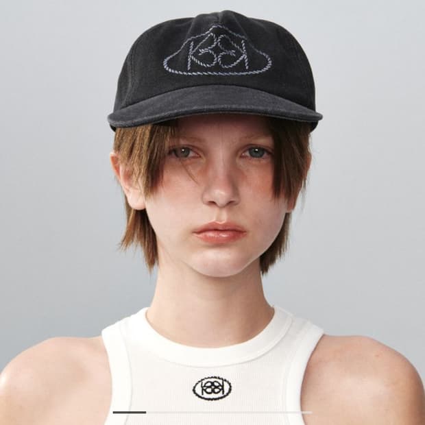 기준 로고 캠프캡 차콜