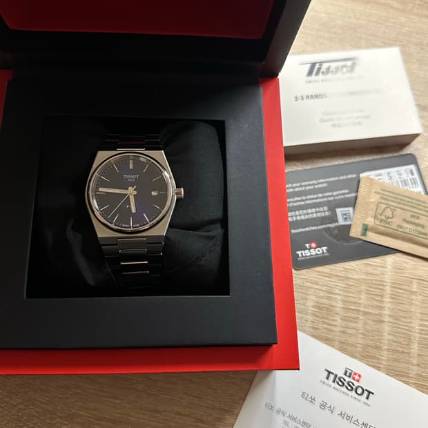 [ 새상품 급 ] 티쏘 prx 네이비