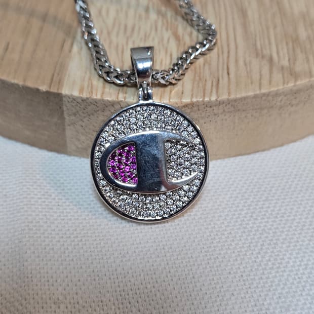 챔피언 킹아이스 콜라보 큐빅목걸이