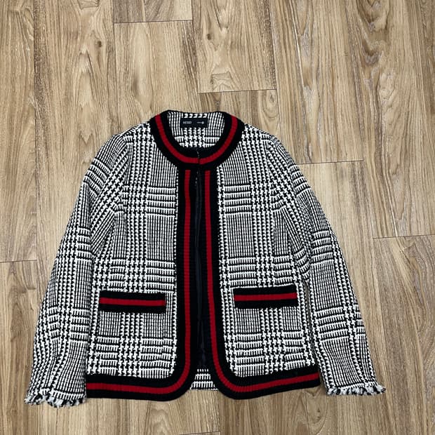 미쏘 오픈 트위드 자켓