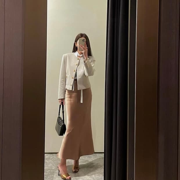 Mud Round Jacket Light Gray