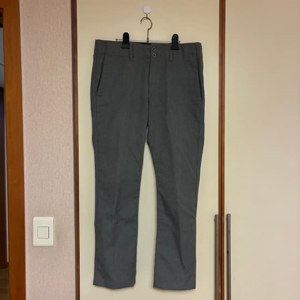 whereabouts 그레이 코튼 팬츠