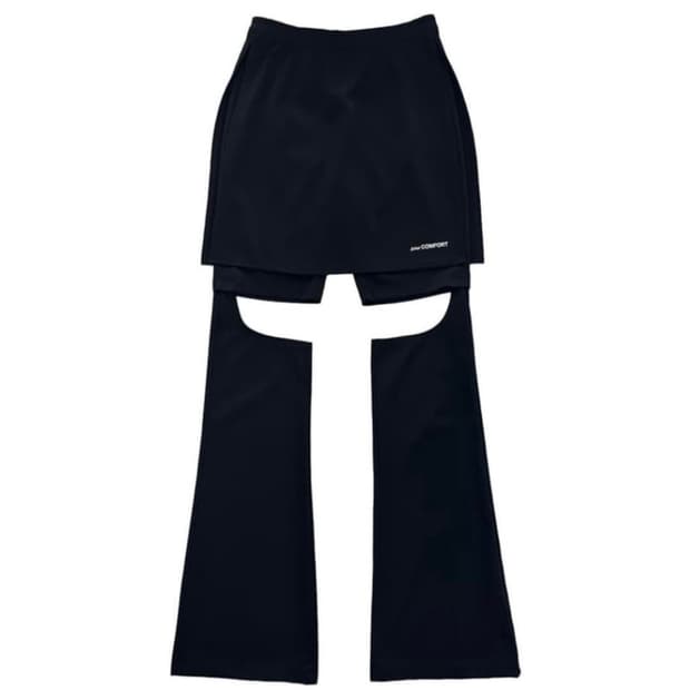 지초이 슬림 스커트팬츠 블랙 1사이즈