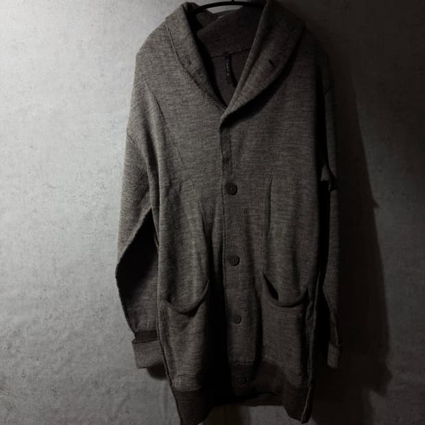트랜짓 카라 니트 가디건