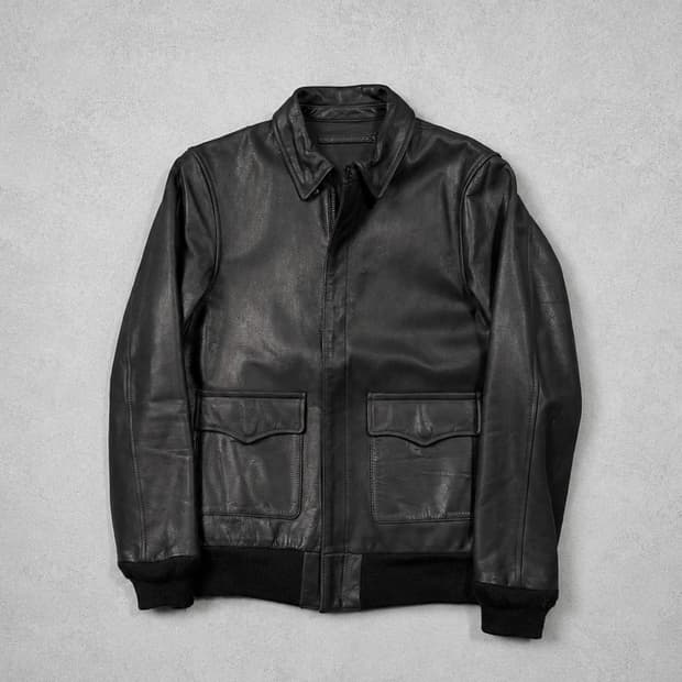 Helmut Lang Leather Blouson Jacket