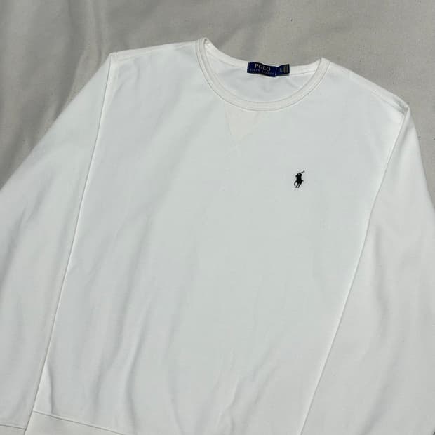 XL 폴로랄프로렌 화이트 맨투맨