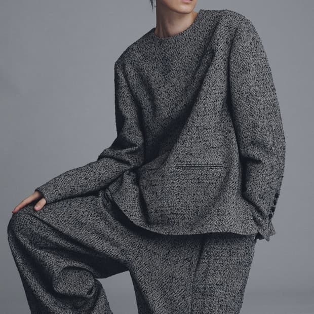 문달 25fw 트위드 셋업 (상의 free/바지 xs)