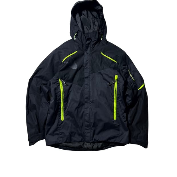살로몬 재팬 바람막이 빈티지 네온 윈드브레이커 L