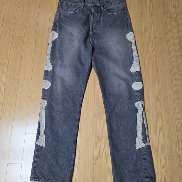 캐피탈 본 데님 멕시칸 턱시도 5P 오카길리 팬츠 블랙 36 사이즈