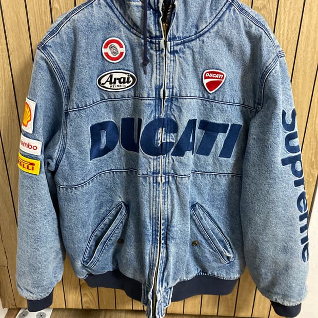 슈프림 두카티 데님자켓