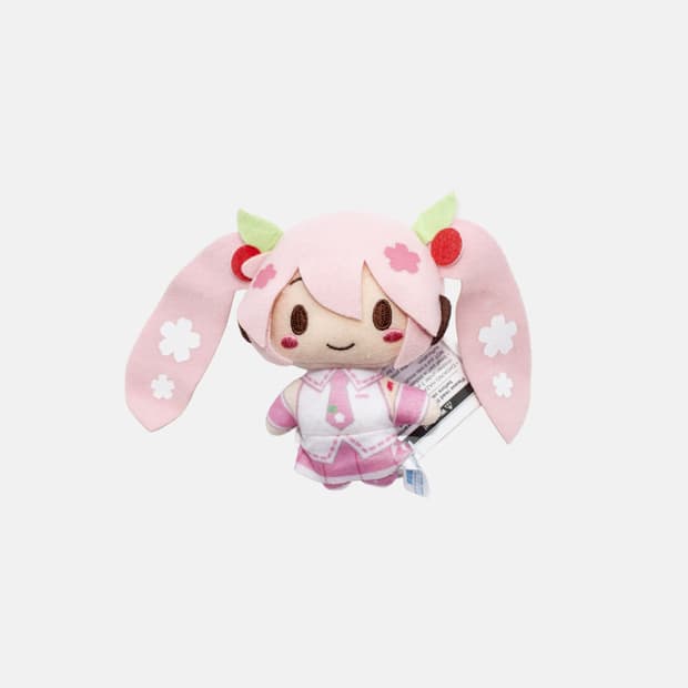 하츠네 미쿠 사쿠라 미쿠 마스코트 키링 인형