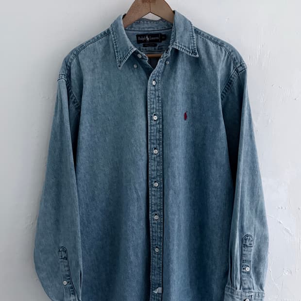 Polo 폴로 랄프로렌 90s 데님 오버사이즈 셔츠